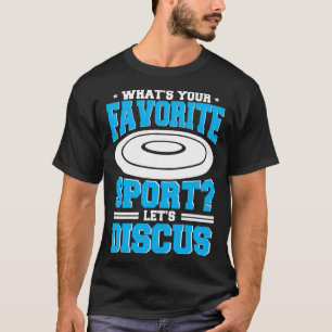 Discus Throw Favorite Sport Player Disc Track And  T-Shirt