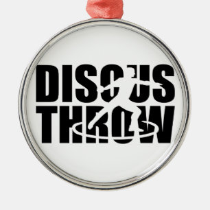 Discus throw metal ornament