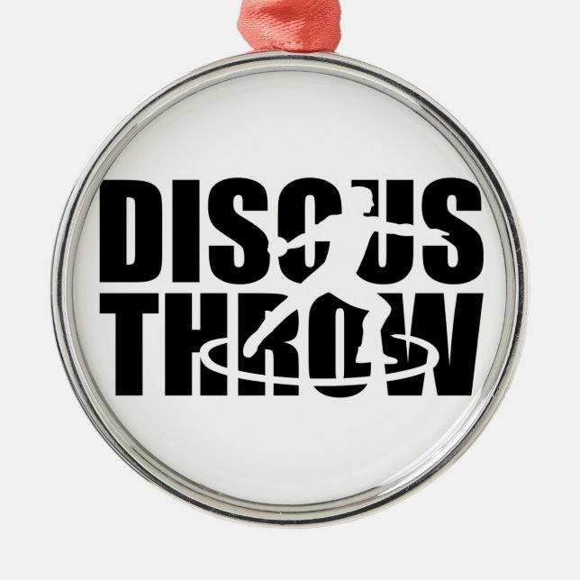 Discus throw metal ornament (Front)