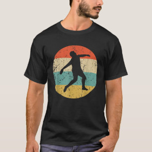 Discus Throw Vintage Retro Track And Field T-Shirt