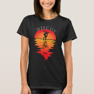 Discus Throw Vintage Sunset Discus Thrower Discus T-Shirt