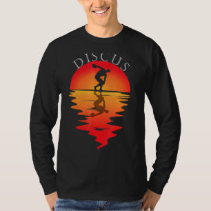 Discus Throw Vintage Sunset Discus Thrower Discus T-Shirt