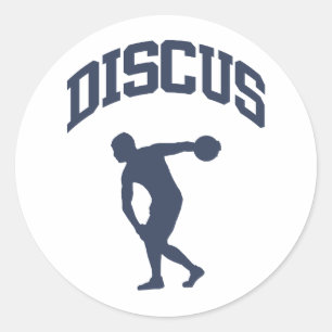 Discus Thrower Classic Round Sticker