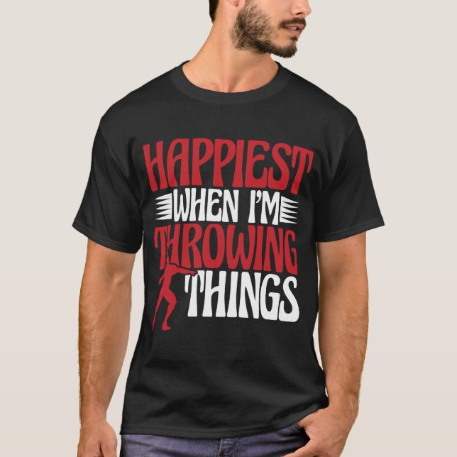 Discus Thrower Im Throwing Things Discus Throwing T-Shirt (Front)