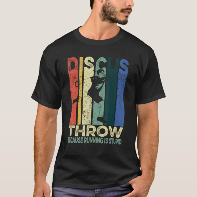 Discus Throwing Athlete T-Shirt (Front)