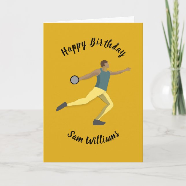 Discus Throwing Card (Front)