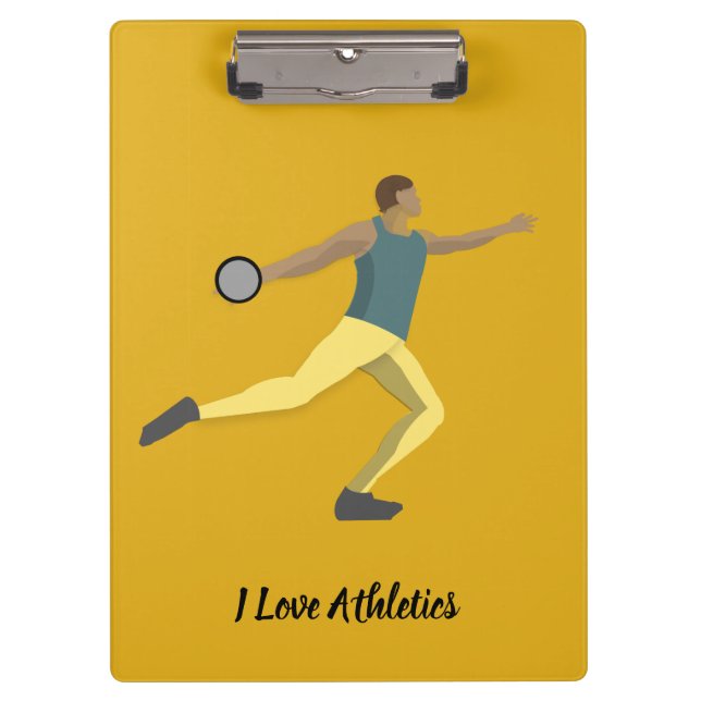Discus Throwing Clipboard (Front)
