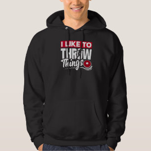Discus Throwing Discus Thrower Track And Field Lik Hoodie