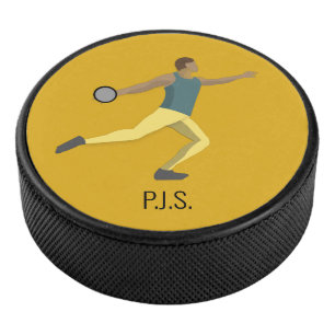 Discus Throwing Hockey Puck
