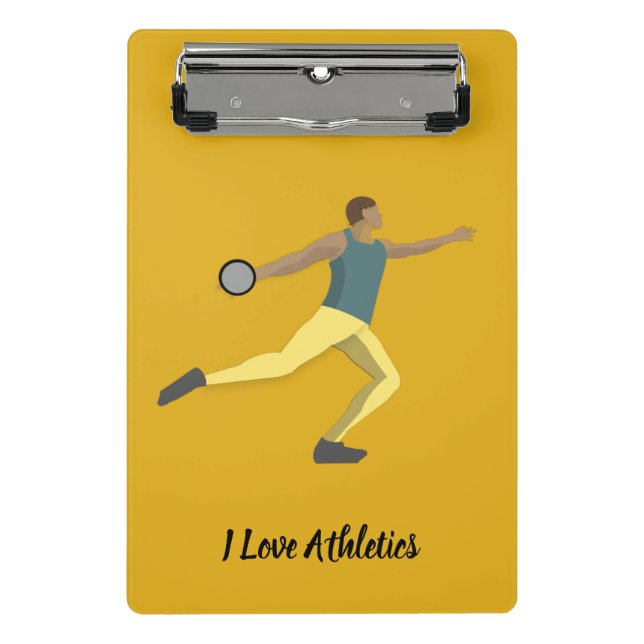 Discus Throwing Mini Clipboard (Front)