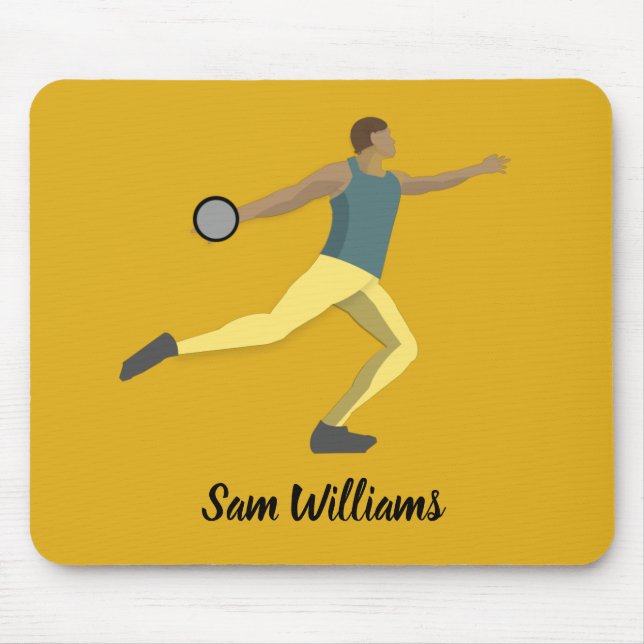 Discus Throwing Mouse Pad (Front)