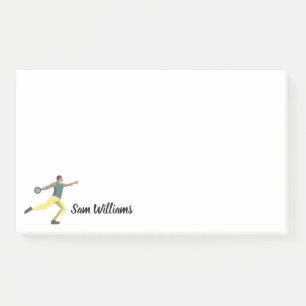 Discus Throwing Post-it Notes