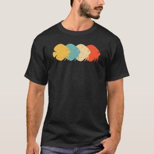 Discus Vintage Retro Pompadour Fish 60s 70s T-Shirt