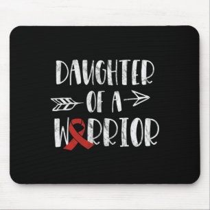 Disease Awareness Daughter Of A Warrior Heart Heal Mouse Pad