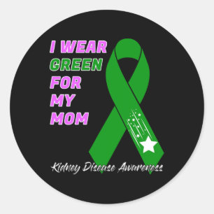 Disease Awareness Dialysis Transplant Patient Warr Classic Round Sticker