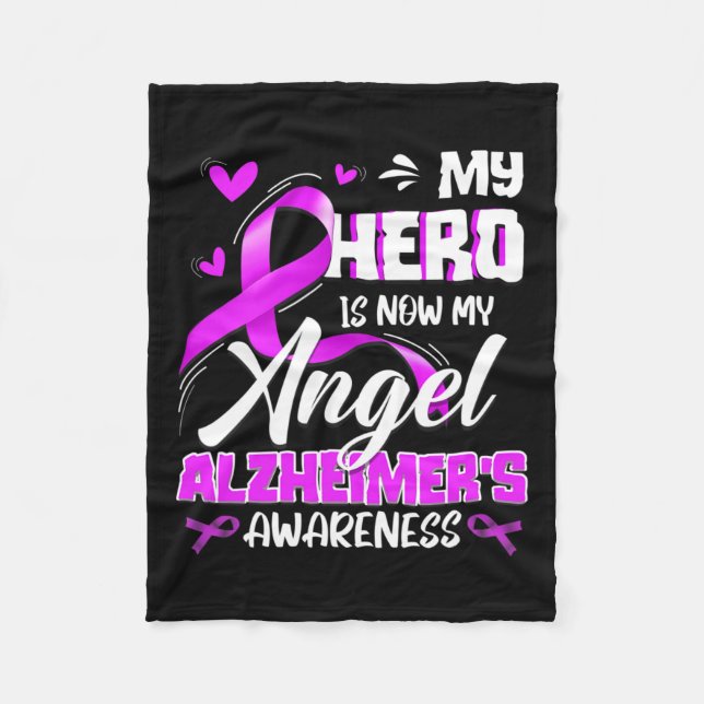 Disease Awareness Gift Heimer  Fleece Blanket (Front)