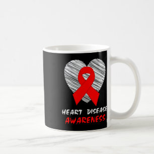 Disease Awareness Red Ribbon 1 Coffee Mug