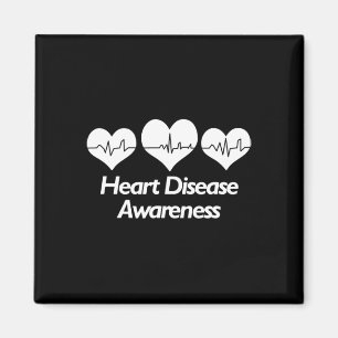 Disease Awareness Shirt For Women Heart Health  Magnet