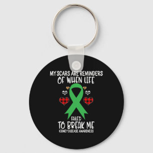 Disease Awareness Warrior Scars Reminders Life Fai Key Ring