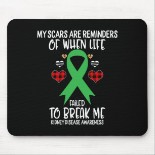 Disease Awareness Warrior Scars Reminders Life Fai Mouse Pad