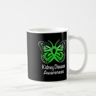 Disease Awareness Warrior Support Green Ribbon Coffee Mug