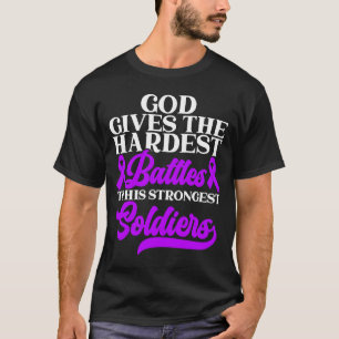 Disease Dementia I Wear Purple Alzheimer's Awarene T-Shirt