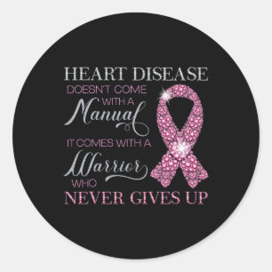 Disease Doesn't Come With A Manual Support Warrior Classic Round Sticker