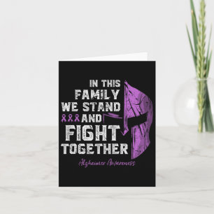 Disease Family Support Awareness Spartan Warrior Card