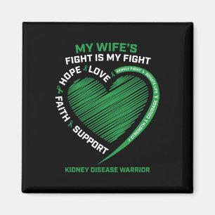 Disease Fighter Warrior Husband Wife Men Women Gif Magnet