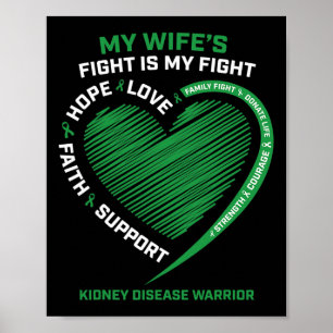 Disease Fighter Warrior Husband Wife Men Women Gif Poster