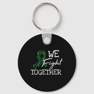 Disease Green Ribbon Family Quote Awareness Gifts Key Ring