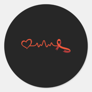 Disease - Heart Awareness Outfit Heart Health Gift Classic Round Sticker