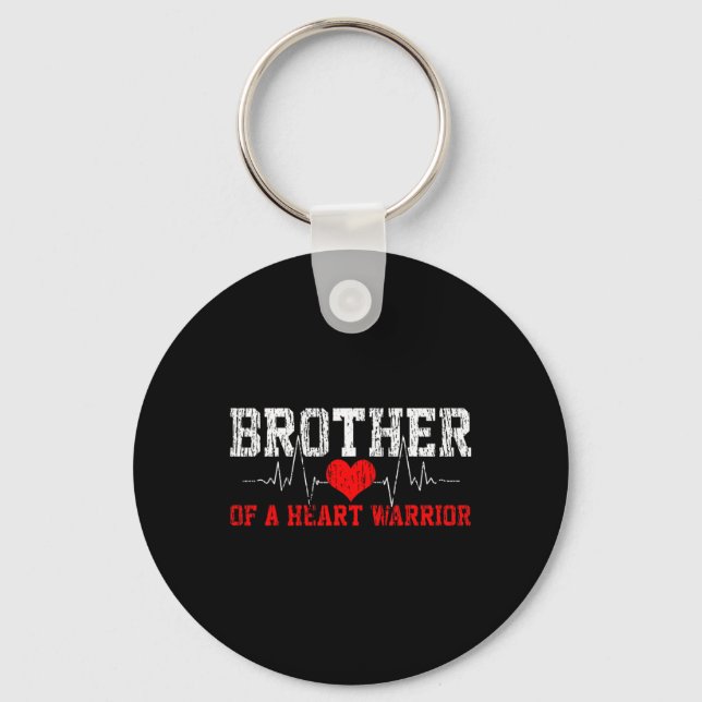Disease Heartbeat Brother Gift  Key Ring (Front)