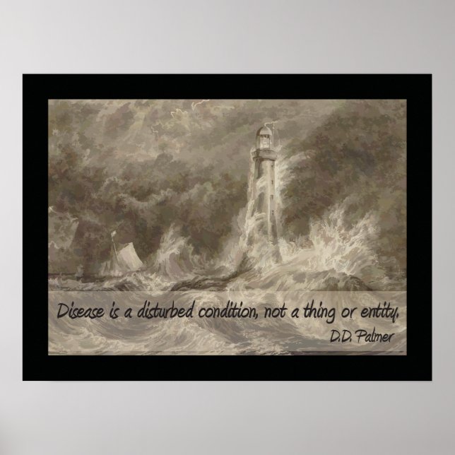 Disease is a Disturbed Condition Health Poster (Front)