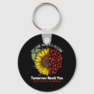 Disease No One Walks Alone Tomorrow Needs You Key Ring