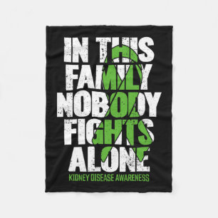 Disease Support - Family Kidney Disease Awareness  Fleece Blanket