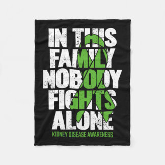 Disease Support - Family Kidney Disease Awareness  Fleece Blanket