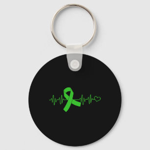 Disease Support Heartbeat Kidney Disease Awareness Key Ring