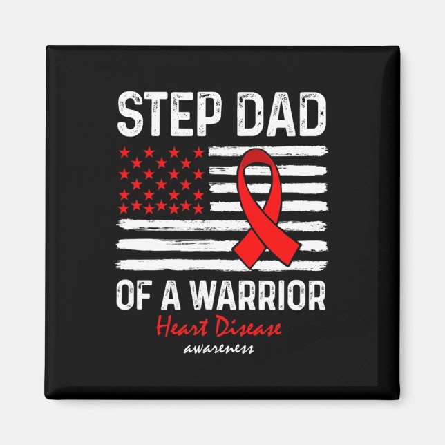 Disease Survivor Support Step Dad Of A Warrior  Magnet (Front)