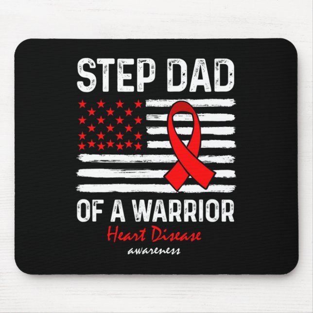 Disease Survivor Support Step Dad Of A Warrior  Mouse Pad (Front)