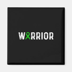 Disease Warrior Awareness Green Ribbon  Magnet