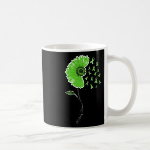 Disease Warrior Green Ribbon Sunflower Cute Coffee Mug