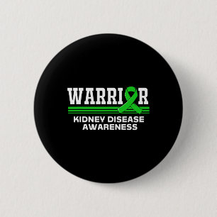 Disease Warrior Kidney Disease Awareness Kids 6 Cm Round Badge
