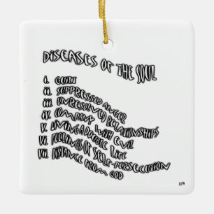 Diseases of The Soul Ceramic Tree Decoration