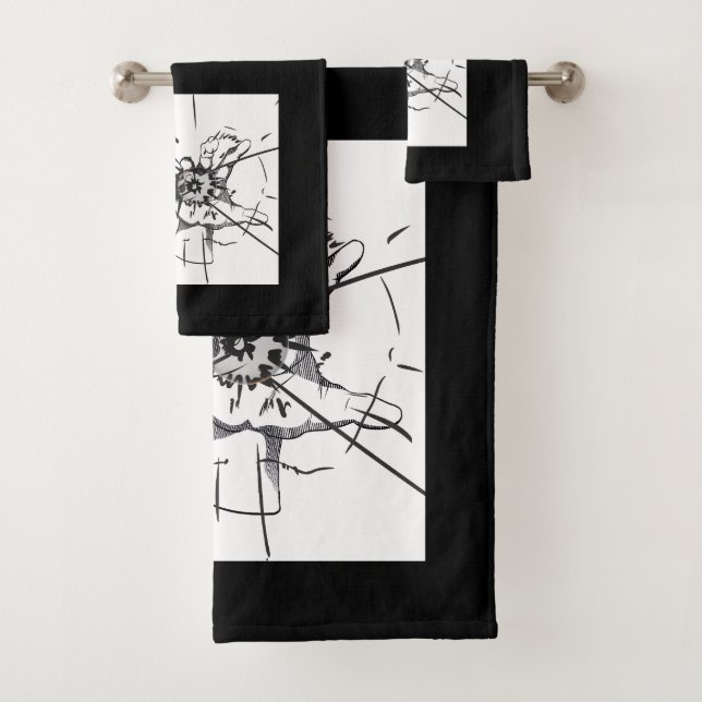 Disegni dal fascino sofisticato bath towel set (Insitu)