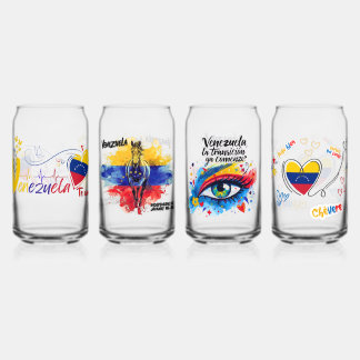 Diseños Patrios Originales |Venezuela Libre Can Glass