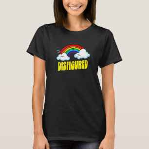 Disfigured Cute  Sarcastic Retro Vintage 80's Rain T-Shirt