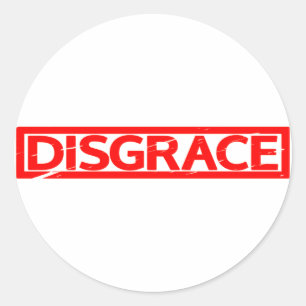 Disgrace Stamp Classic Round Sticker