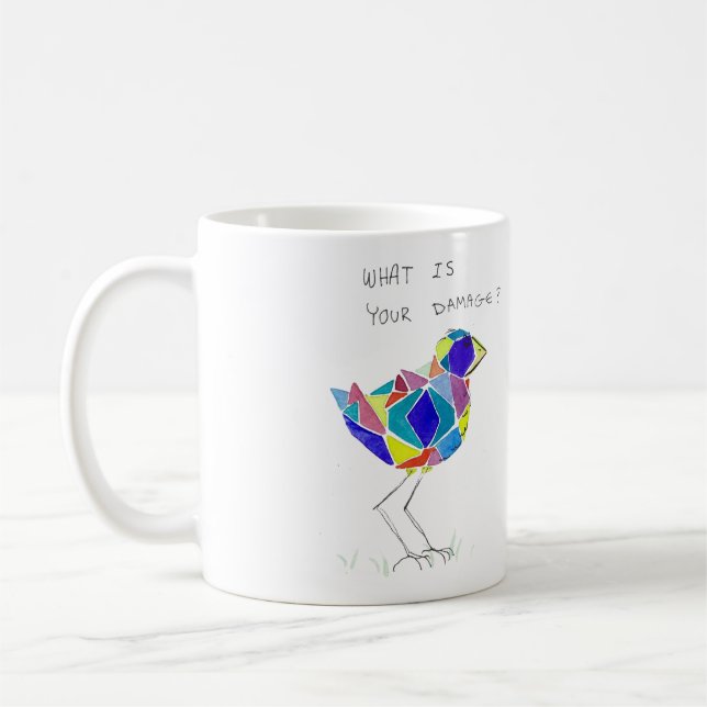 Disgruntled Bird Mug (Left)