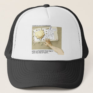 Disgruntled Cartoonist Funny Gifts & Collectibles Trucker Hat